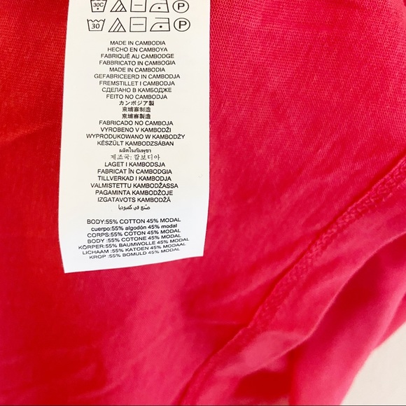 Michael Kors Pink Oversized Flowy Short Sleeve Top Blouse Round Neck XXS NEW - Picture 5 of 6